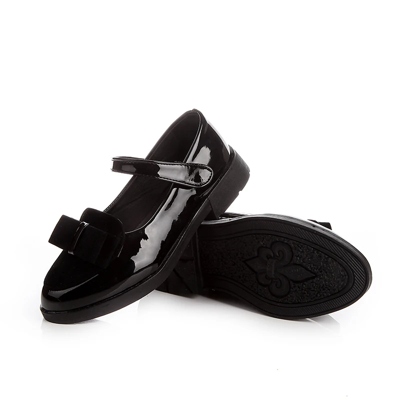 Детская обувь для девочек кожаная родителей и детей детские квадратные туфли