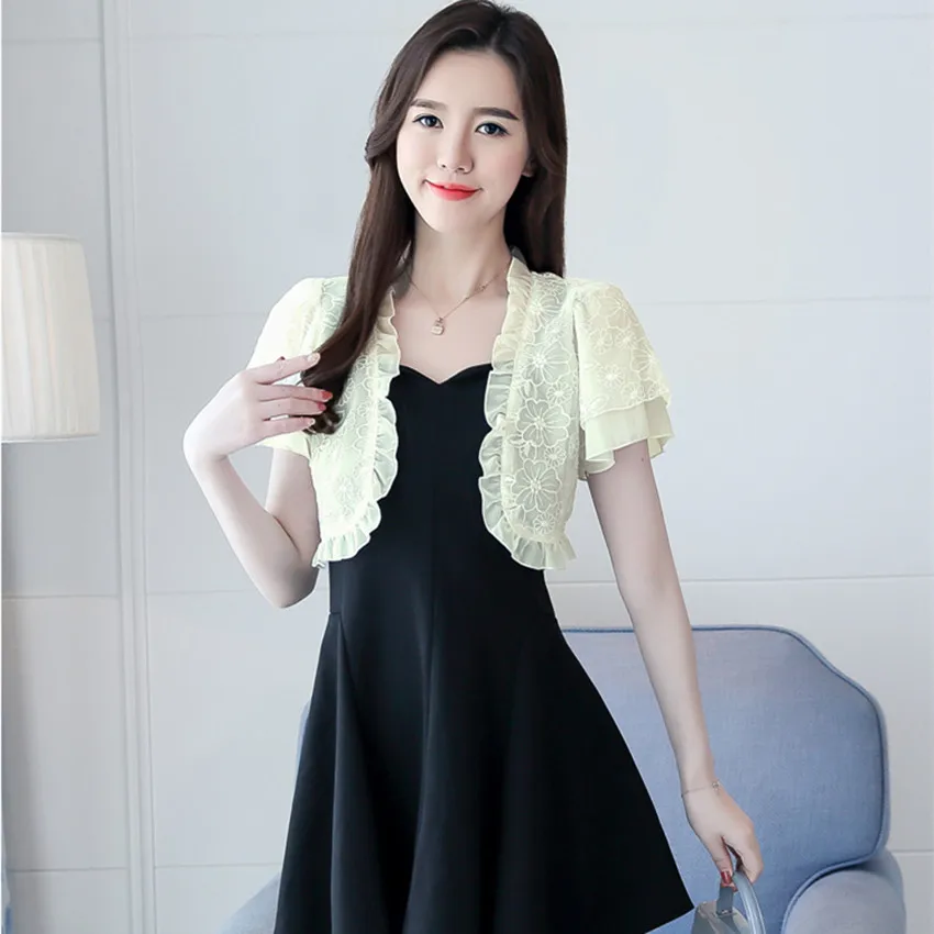 Распродажа летние новые женские однотонные повседневные свободные кружевные