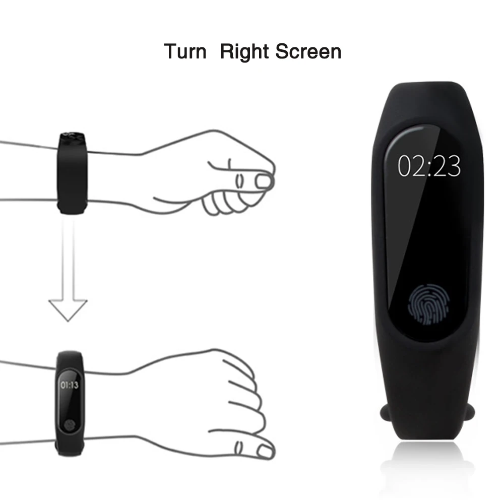 Смарт браслет M2 с пульсометром фитнес трекер для мужчин и женщин умный Bluetooth Xiaomi