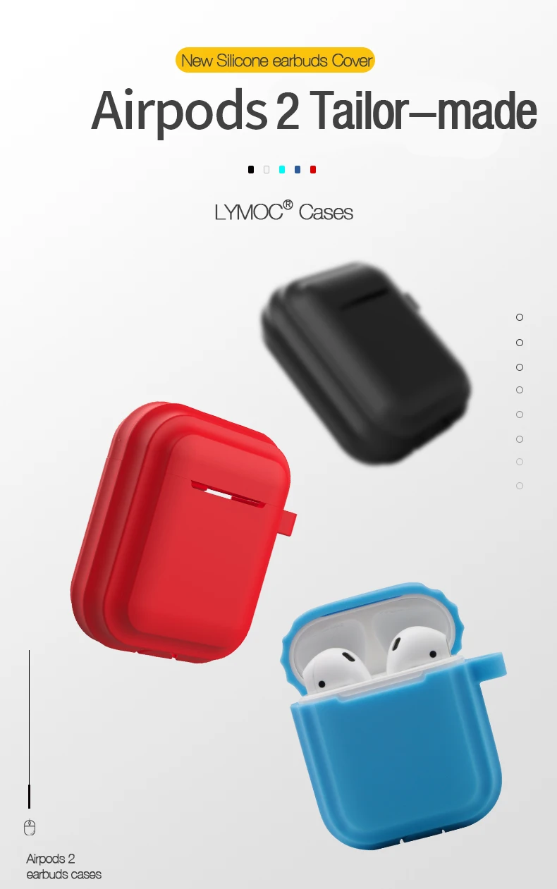 LYMOC Чехлы для наушников для Airpods 2 беспроводные Bluetooth наушники для Airpods 2 светящийся светильник защитная пленка Водонепроницаемая Противоударная