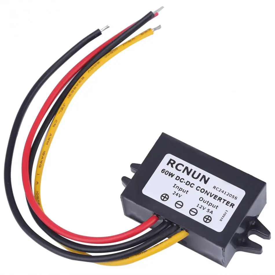DC24V 12V 60 Вт умный Регулируемый понижающий модуль питания регулятор напряжения 5A