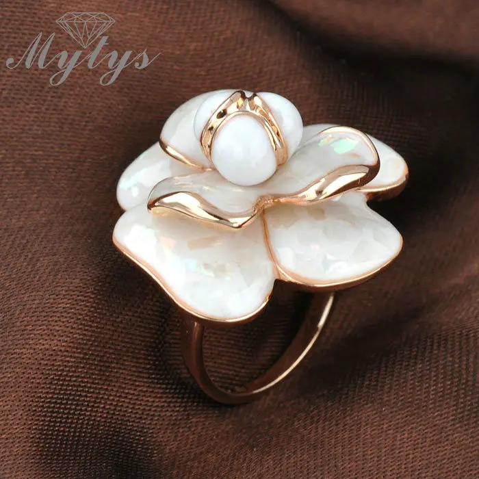 Эмалированное коктейльное кольцо Mytys Женские Ювелирные изделия США 4 размера с