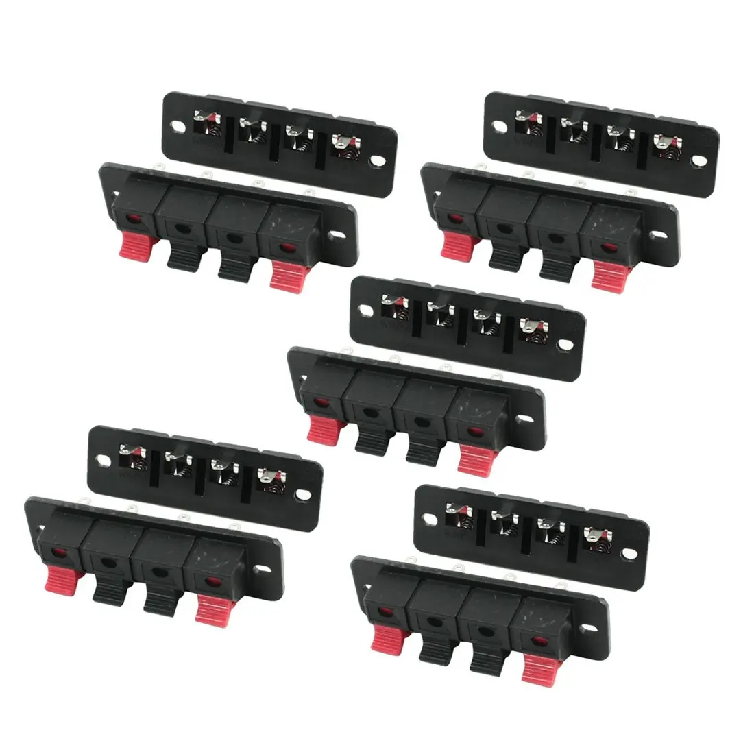 PLA 10Pcs PCB крепление 1 ряд вертикальное 4 положение контактный динамик терминал|terminal