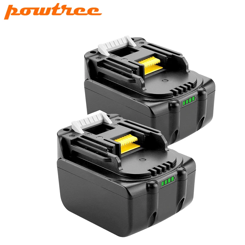 

Powtree 2pcs 14.4V 3.0Ah for Makita BL1430 Rechargeable Li-ion Battery LXT200 BL1415 194558-0 194559-8 L10 BDF343 BDF343H