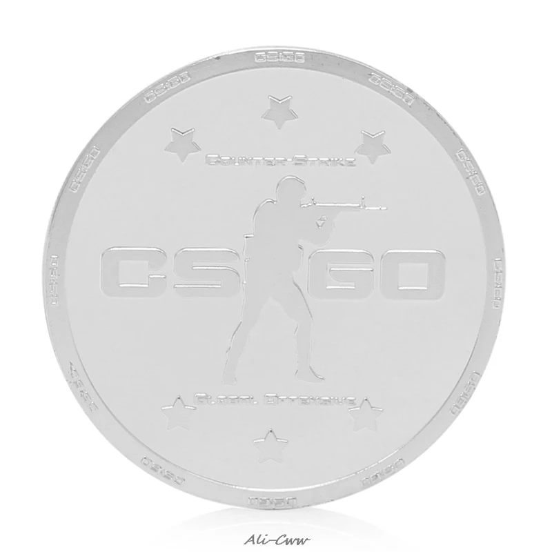 CS GO Counter Strike дизайн памятная монета цинковый сплав коллекция No монеты иностранных