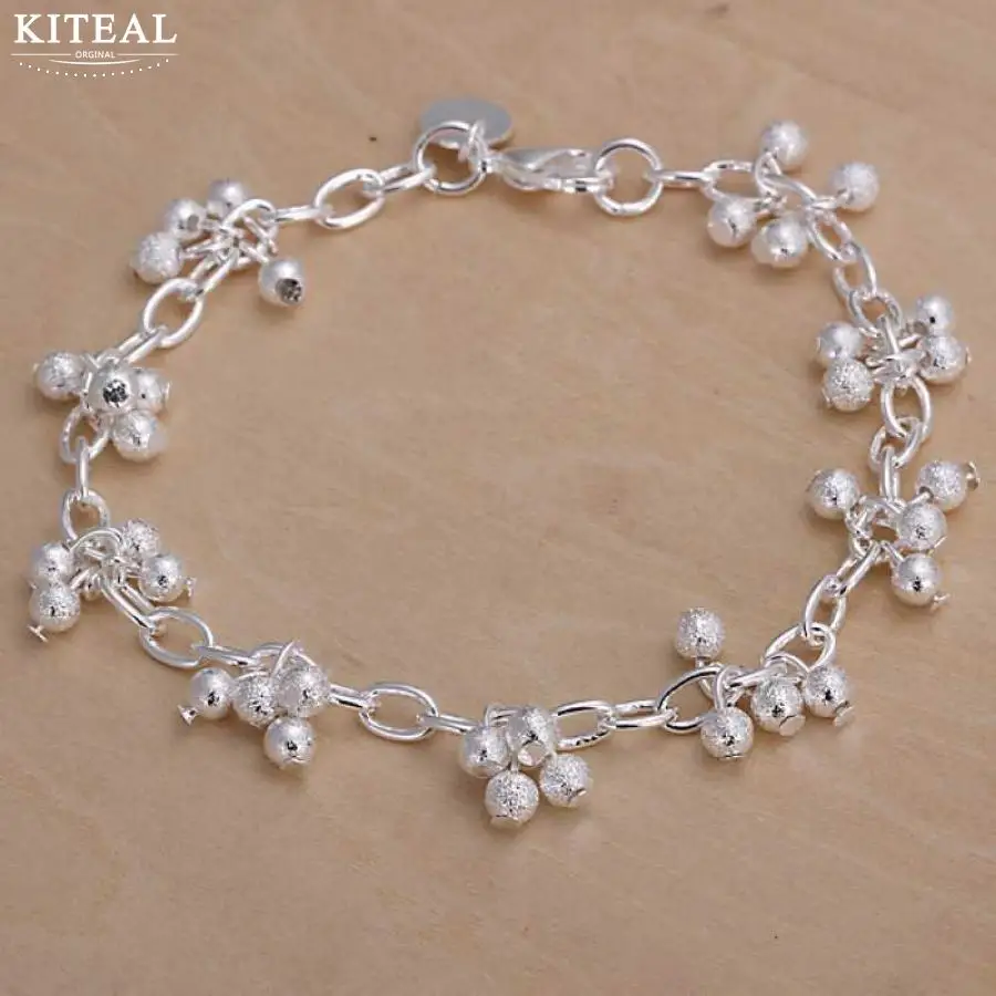 Горячая распродажа! Посеребренный браслет для мужчин 19 см цепочка с песком и