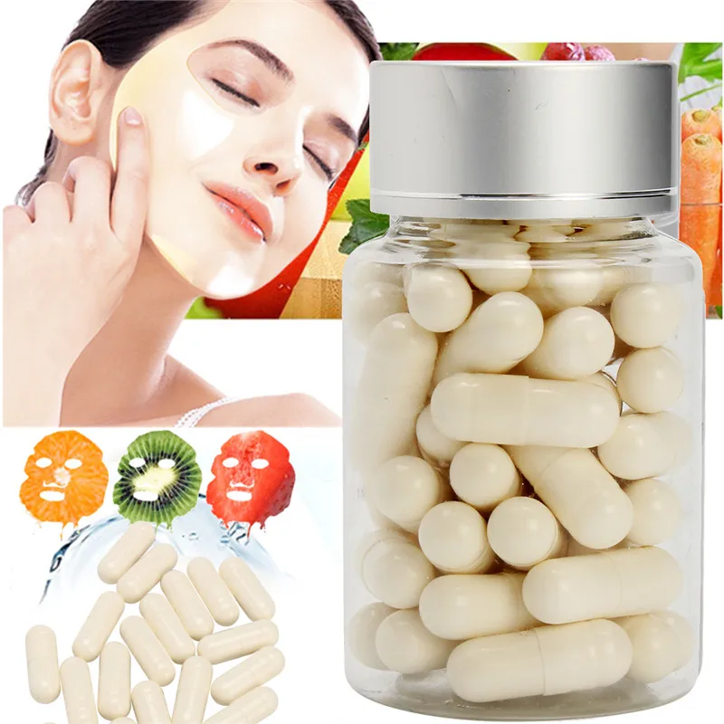 50 шт. коллагеновый белок Bioactive Peptides Хрустальная капсула маска порошок для