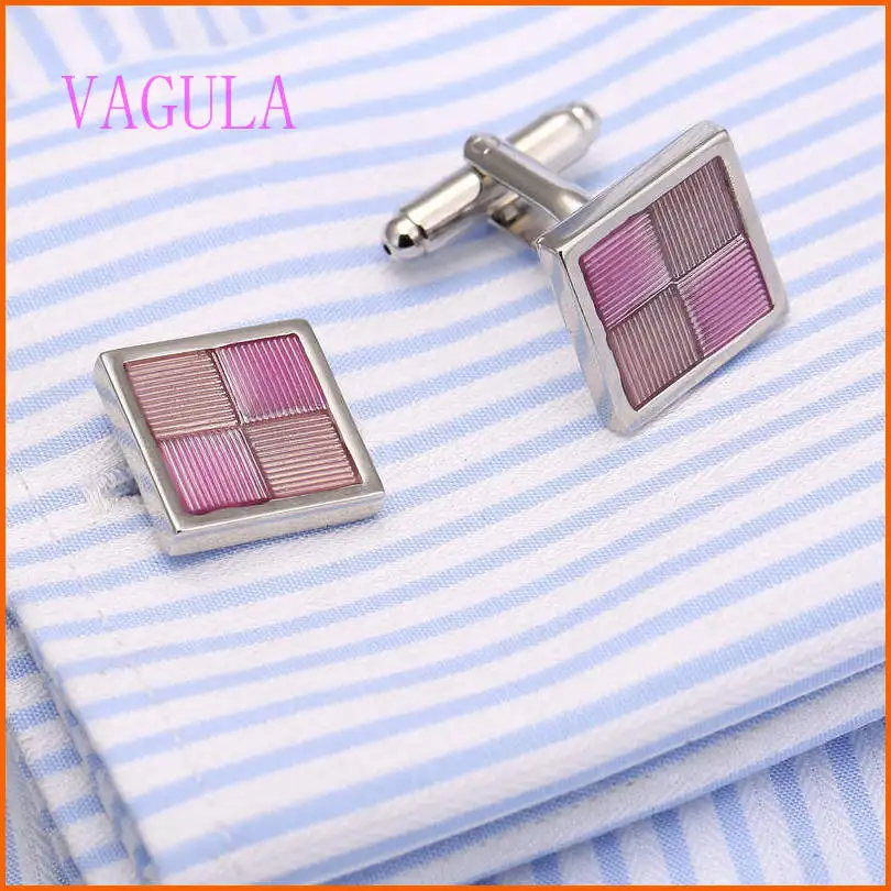 Вагула квадратные латунные запонки Классические мужские французские эмаль Gemelos