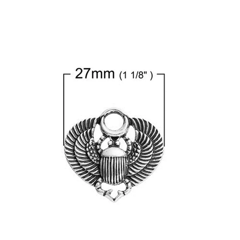 DoreenBeads с модным животным Подвески Scarab серебро Цвет Стиль ювелирных украшений Hand