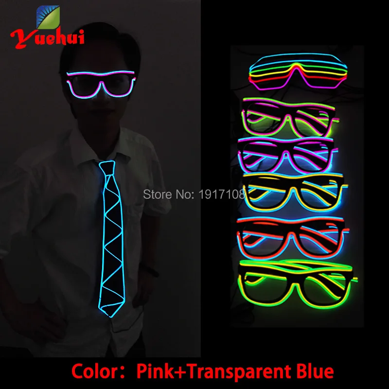 Светодиодные неоновые очки в 10 стилях модный светодиодный светильник