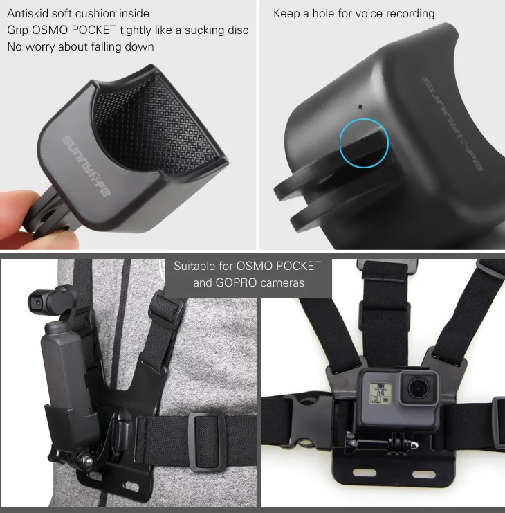 Регулируемый эластичный пояс нагрудный ремень для DJI OSMO Карманный ручной карданный адаптер для камеры крепление для GoPro 7 YI для катания на лыжах Велоспорт