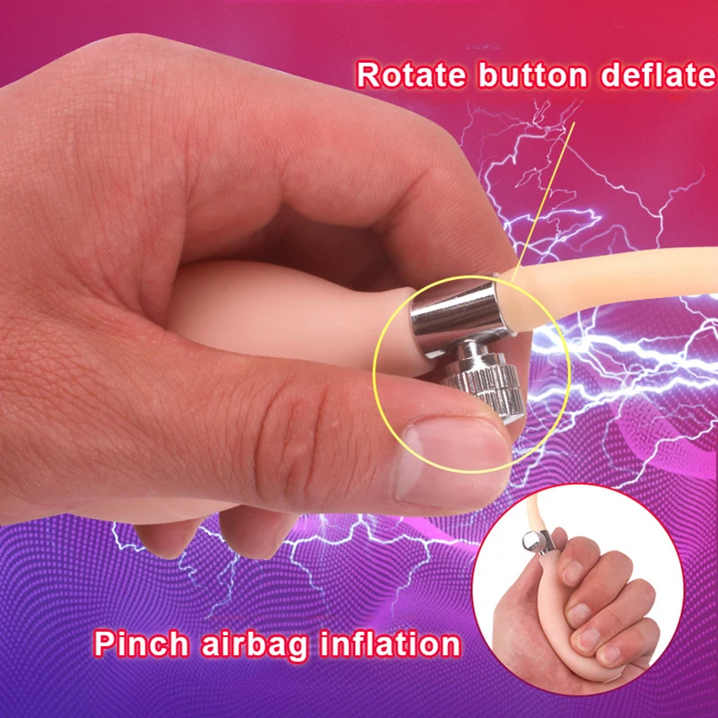 3color TPE Big Butt Plug Huge Inflatable Dildo Anal Vaginal Stimulation Pump Realistic Penis Suction Cup Sex Toys for Women | Красота и