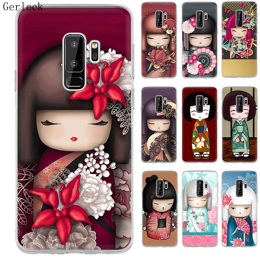 Чехол для телефона с японской куклой Desxz Kawaii Samsung Galaxy A10 A30 A40 A50 A70 M10 M20 M30 Note 8