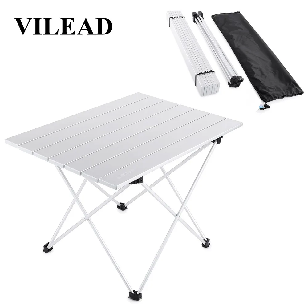 VILEAD 4 цвета портативный походный стол алюминиевый Сверхлегкий складной Водонепроницаемый Открытый походный барбекю лагерь стол для пикника стол стабильный