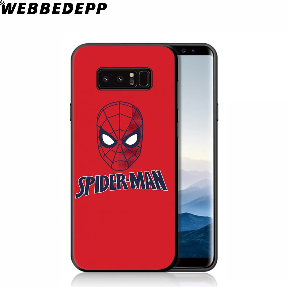 Мягкий чехол с логотипом WEBBEDEPP Mavel Spiderman для samsung Galaxy S10 S10e S9 S8 Plus S7 S6 Edge S9 Plus и J6 Note 10 Plus 9 8 - Цвет: 10