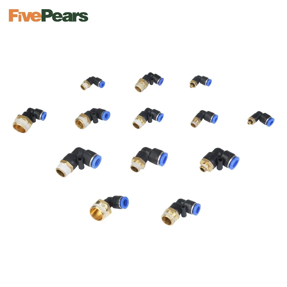 5 шт./лот PL6 Пластик пневматический быстросъемный СОЕДИНИТЕЛЬ 6 мм до M5 1/8 &quot1/4&quot 3/8