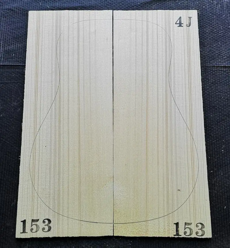GERSP-4J153 4# класс Picea Abies Alps ель гитара из твердой древесины топ 41 дюймов DIY деревянная гитарная панель ручной работы материал для изготовления гитар 4,5*215*5 - Цвет: GERSP-4J153