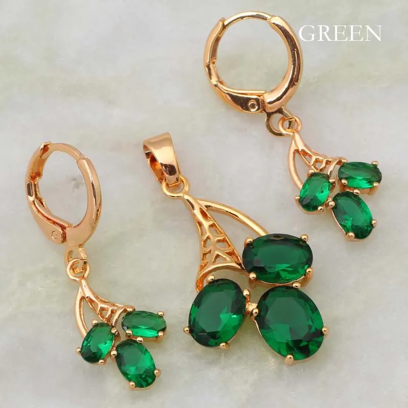 Индивидуальный дизайн Для женщин комплект ювелирных изделий различных цветов с