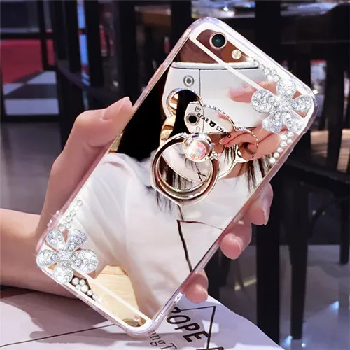 Роскошный чехол со стразами для Samsung S6 S7 S8 S9 S10 PLUS Lite Note5 8 910 блестящее зеркало