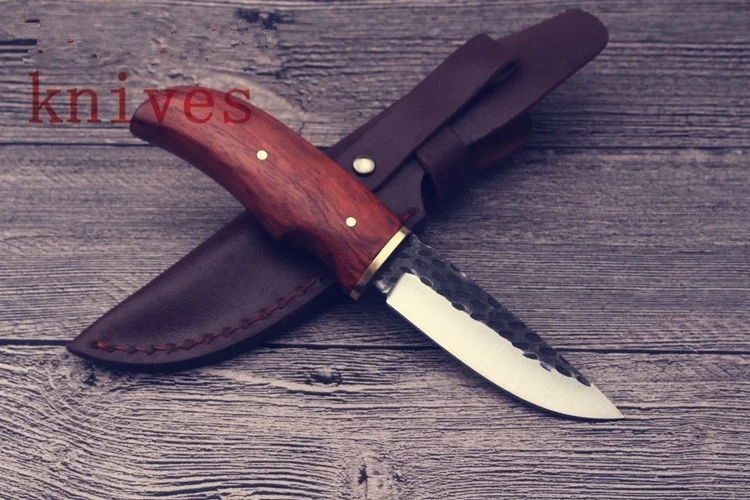 Top Quality Fixed Blade Hunting Knife Outdoor Survival Camping High Carbon Steel Tactical Pocket | Инструменты