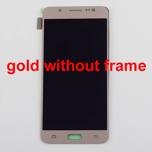 Gold without frame Для samsung Galaxy j5 Дисплей Сенсорный экран дигитайзер в сборе для samsung J510F ЖК-дисплей Дисплей 510FN J510M J510Y J510G J510 - Цвет: Gold without frame