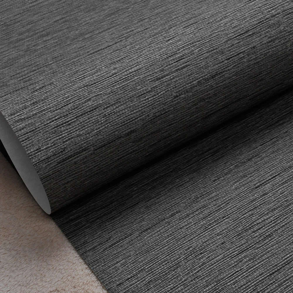 Простая текстурированная рулонная настенная бумага Grasscloth современная простая