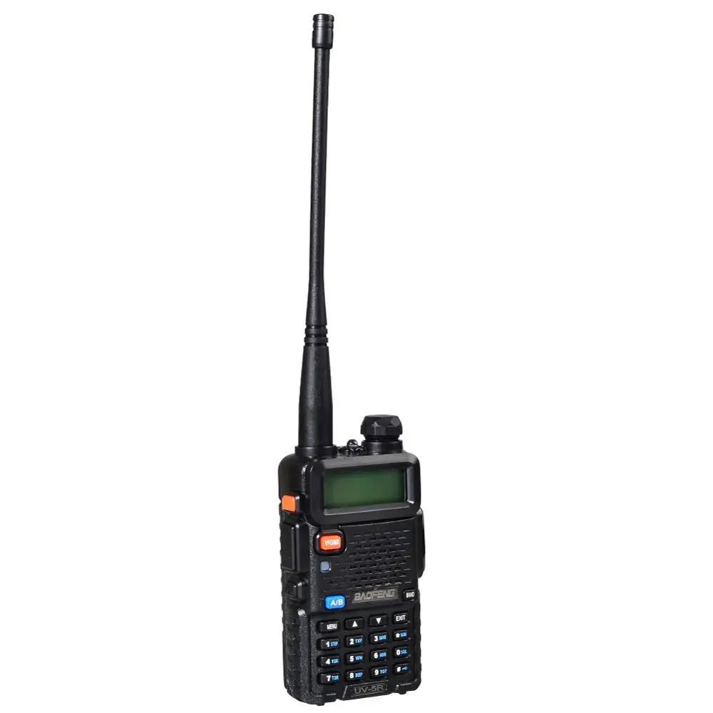 2pcs BAOFENG UV-5R Interphone Walkie Talkie Two Way Radio FM Transceiver Dual-band DTMF VOX Alarm LED Flashlight Key Lock