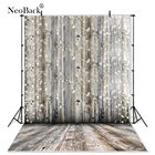 NeoBack тонкий виниловый винтажный фон для студийной фотосъемки с изображением деревянной стены пола снега снежинок рождественского портрета