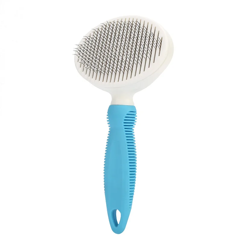 Blue Thin needle Качественные щетки и расчески для удаления шерсти домашних животных, инструменты для ухода за кошками, инструмент для очистки волос домашних животных S2 - Цвет: Blue Thin needle