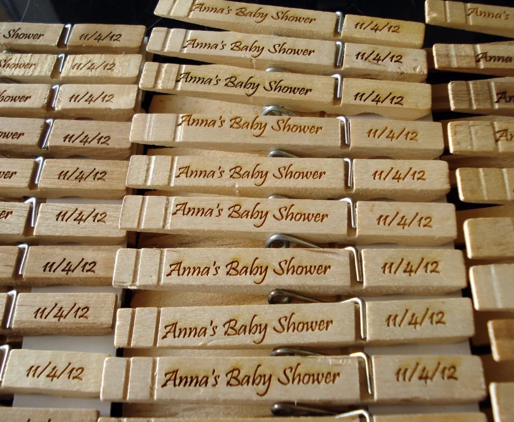 100 Свадебные клипсы с держателем для карт большие деревянные прищепки одежды