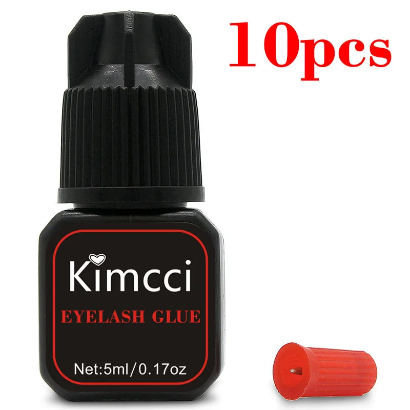 Клей для наращивания ресниц Kimcci 10 шт./лот быстросохнущий клей 1 3 секунды Pro черный