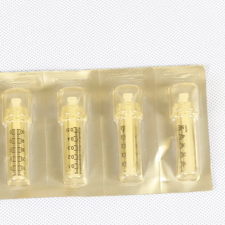 100 шт 0,5 мл Ampoule головка для гиалурона ручка иголки, аксессуары для шитья неинвазивный одноразовый шприц для воды против старения морщин инструменты