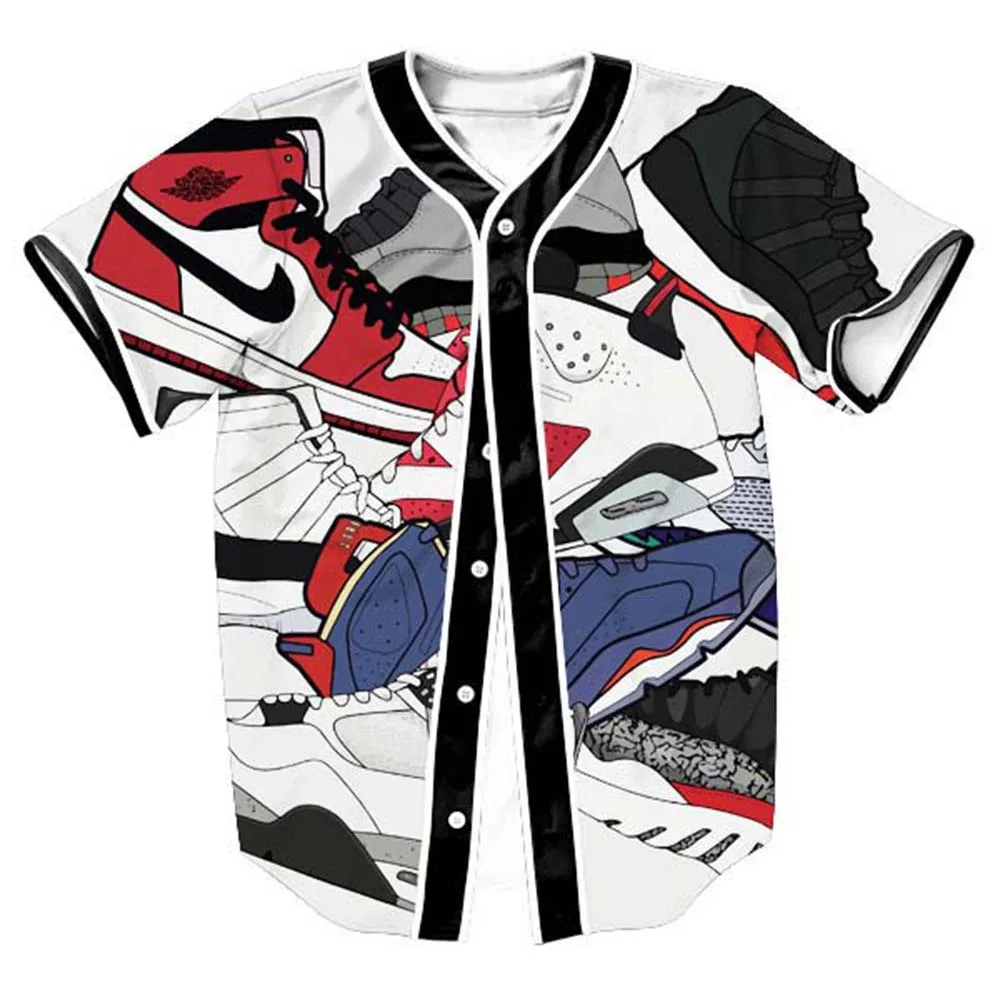 

2018 hot sale New fashion 3D men's print casual Short-sleeved cardigan Jersey custom-made free shipping factory Outlet