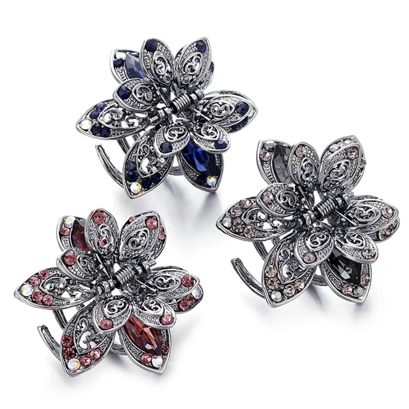 

New Arrival Crystal Hair Clip Claw Women Rhinestone Hairpin Clamp Wedding Hair Accessories