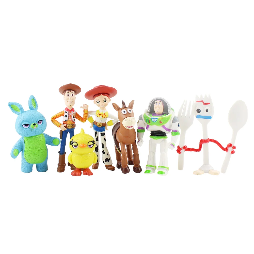 Игрушка из фильма История 4 Мультяшные игрушки древесный Базз Лайтер Джесси форки фигурка Коллекционная куклы 3 шт/6 шт/7 шт/9 шт/10 шт/17 шт