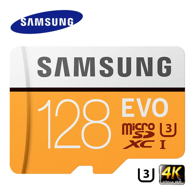 128GB U3 R100MBs Карта памяти samsung EVO, 256 ГБ, 128 ГБ, 64 ГБ, Micro SD, класс 10, 4 K, Ultra HD, MicroSD карта C10, UHS-I, транс-флэш для samsung Galaxy S8, S7 - Емкость: 128GB U3 R100MBs