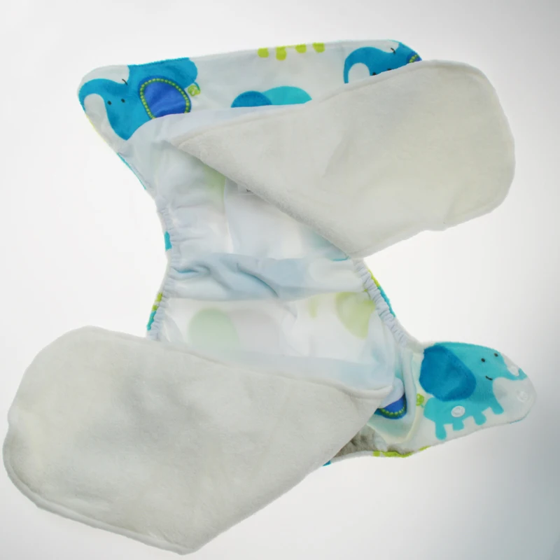 Бренд PORORO супер мягкие детские тканевые подгузники с принтом minky PUL все в одном