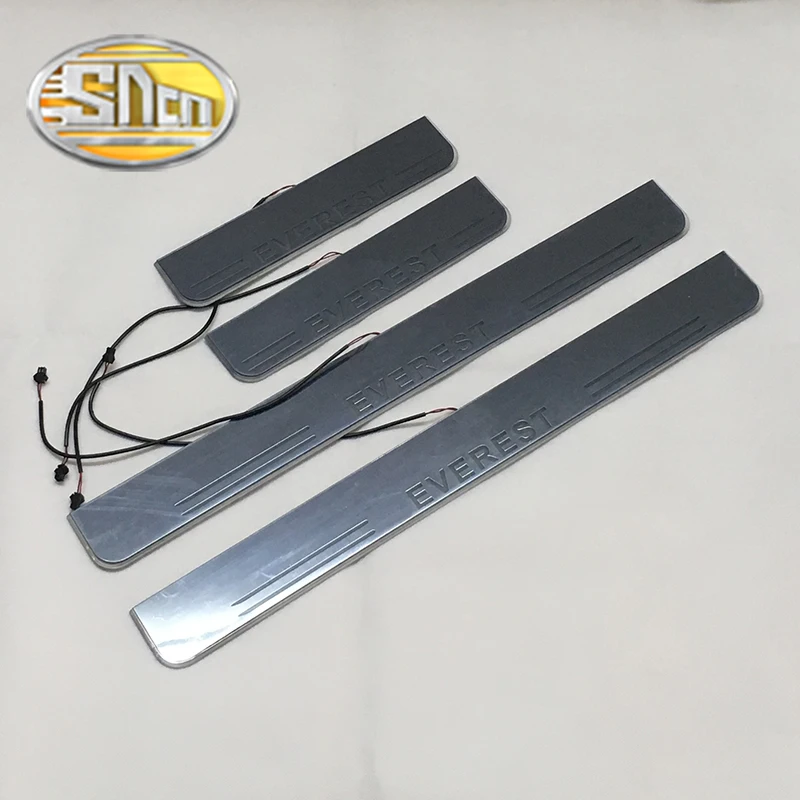 

SNCN LED door sill for Ford Everest Led moving door scuff plate welcome pedal accessories