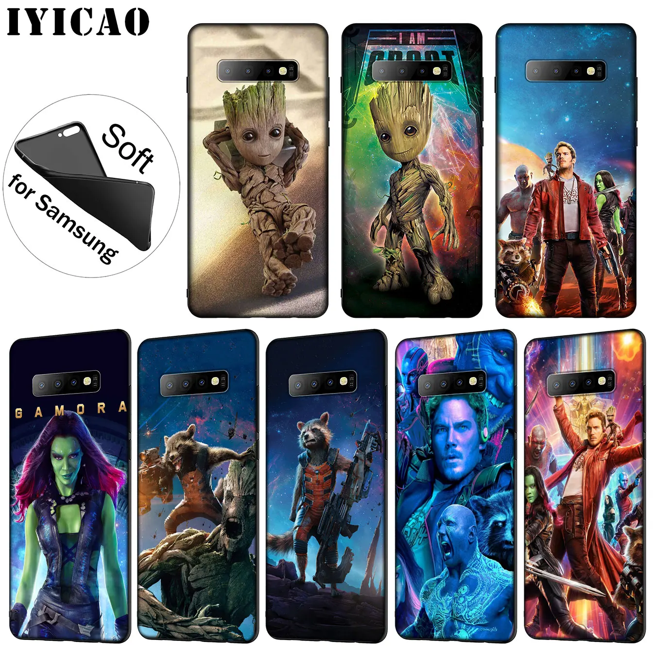 Высококачественный мягкий силиконовый чехол для Samsung Galaxy S20 Ultra S10 Lite S9 S8 Plus S6 S7 Edge