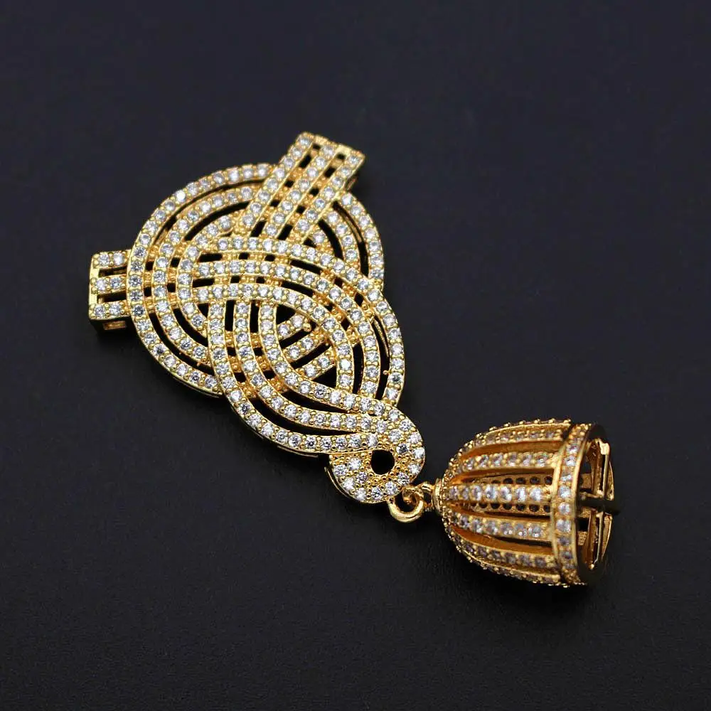 

Jewelry Making Supplies DIY Beaded Accessories Pendant Connectors Tassel Caps For Pearls Stone Beaded Necklace Making Findings