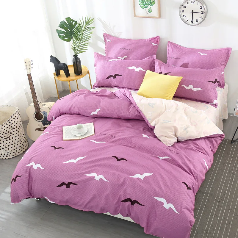 Новинка осенне-зимний мягкий хлопковый комплект постельного белья из 3 предметов