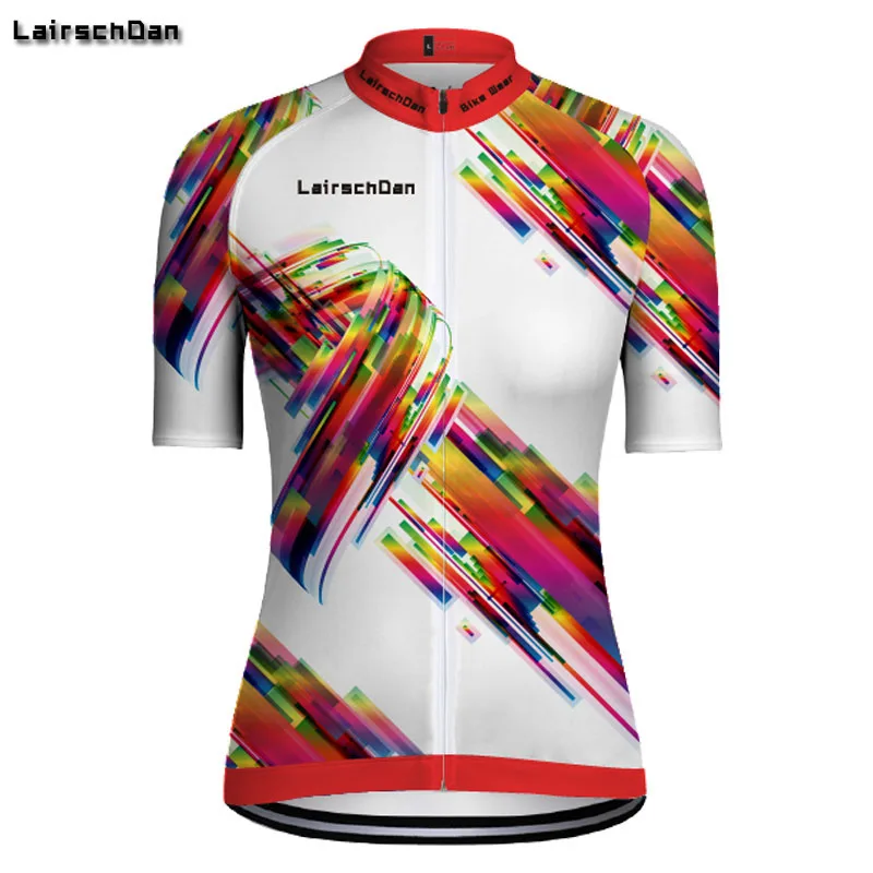 LairschDan SPTGRVO новые яркие Vélo одежда Для женщин короткий рукав дышащий Mtb Костюмы Топ