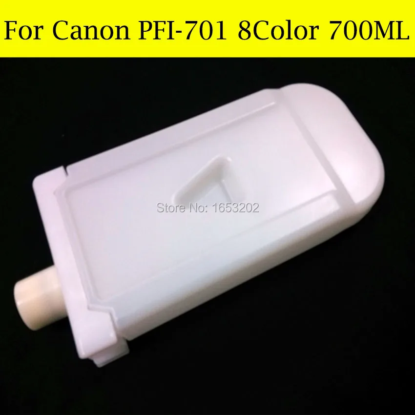 Перезаправляемый картридж 8 шт./лот для принтера Canon PFI701 PFI-701 iPF9000s/8010s/9000s/9010s без