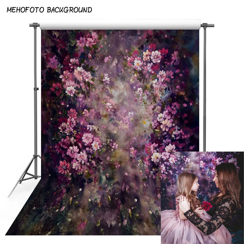 Цветочный фон для фотосъемки Свадьба Цветочная живопись фотостудии