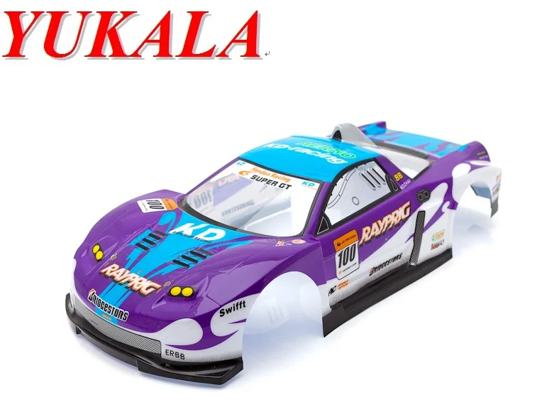 

YUKALA 1/10 RC car parts PVC painted body shell for 1:10 rc racing car 190mm No 001 2pcs/lot
