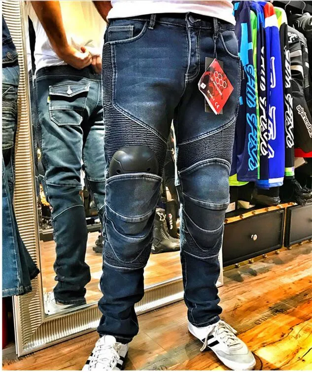 Эластичные джинсы брюки для верховой езды скутер досуг на мотоцикле защитные