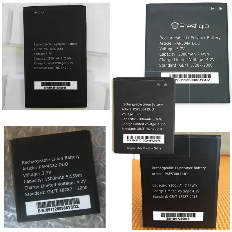 PSP3504 PAP5044 PAP4322 PAP5300 PAP4055 DUO батарея для Prestigio MultiPhone Muze C3 батареи мобильных телефонов +