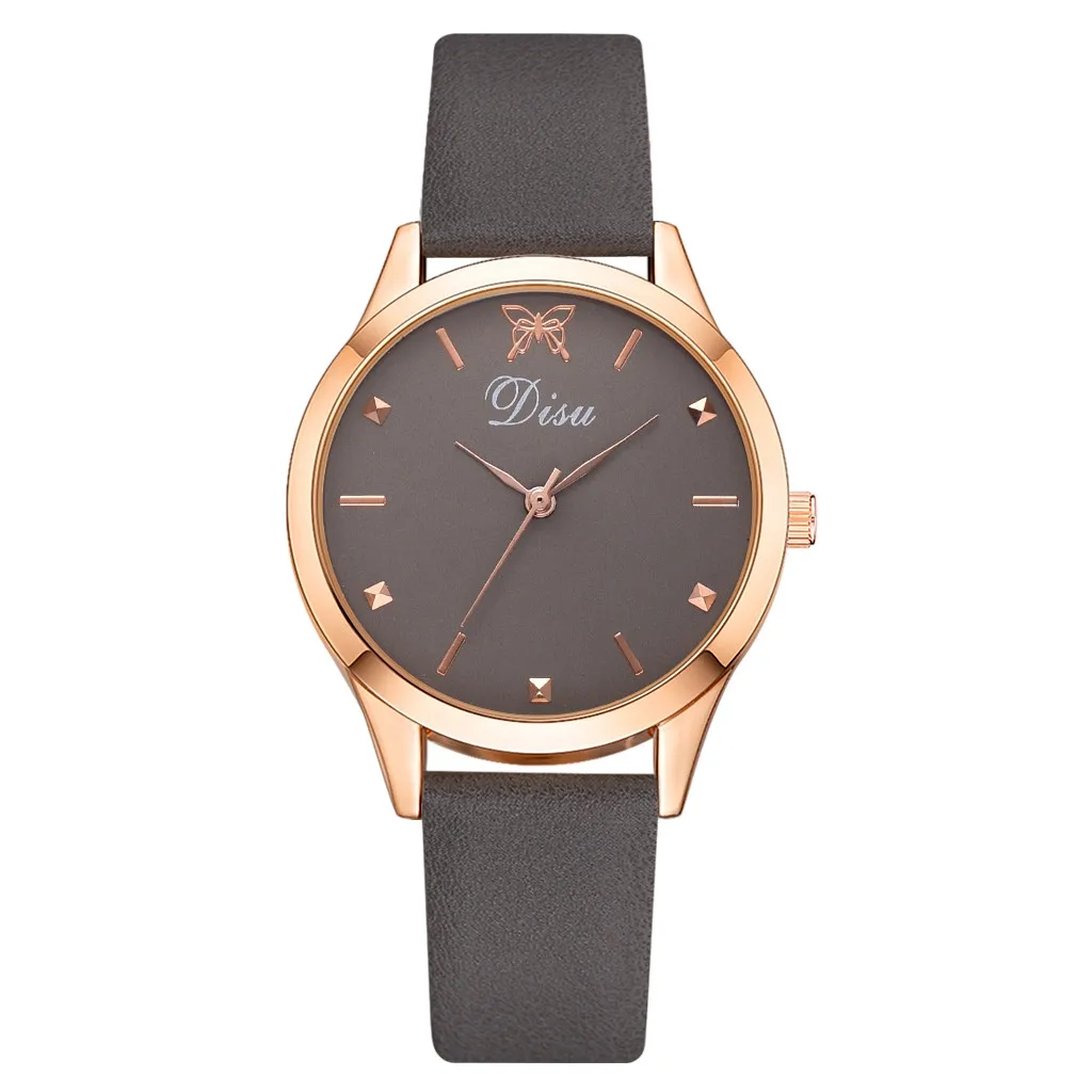 Top Quality High Fashion Watches Women's Ladies Simple Geneva Faux Leather Analog Quartz Wrist Watch Gift Saat M4 | Наручные часы