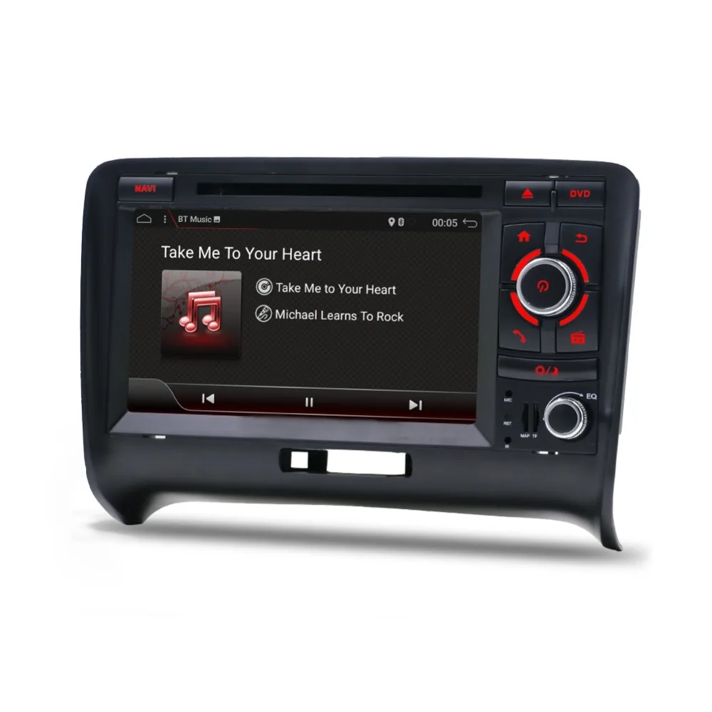 Восьмиядерный " 1024*600 2Din Android 9,0 радио gps для Audi TT MK2 8J 2006 2007 2008 2009 2010 2011 2012 автомобильный dvd-плеер gps радио