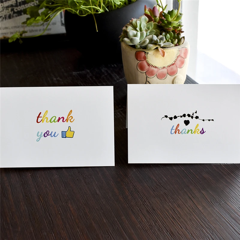 Заметки на заказ Спасибо карты для делового подарка с конвертом приглашения